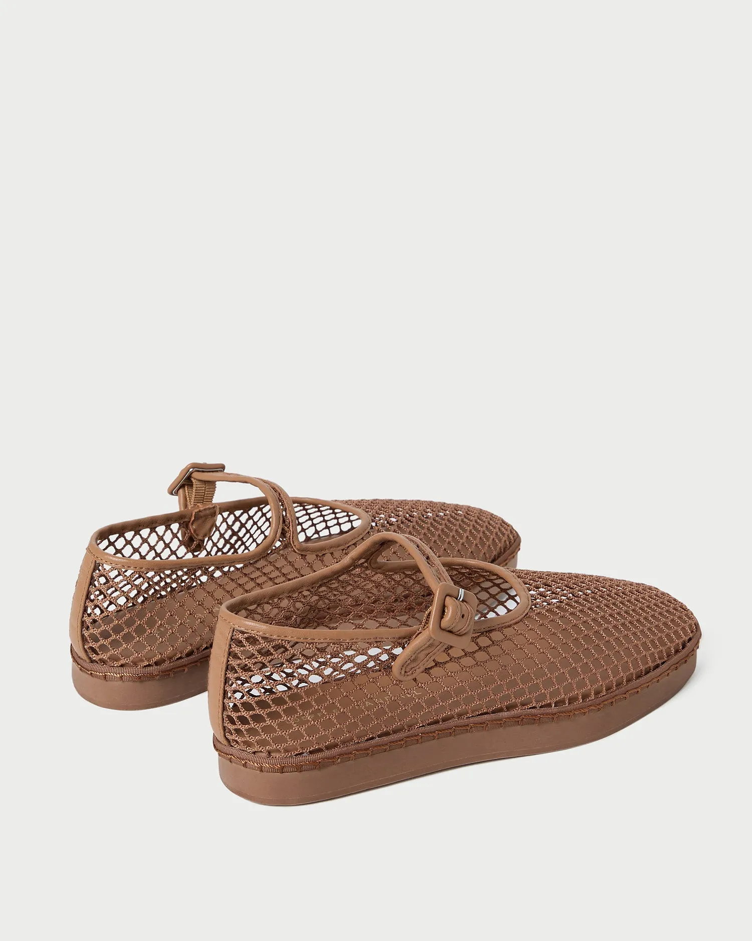 Rita Brown Netted Mary Jane -LOEFFLER RANDALL