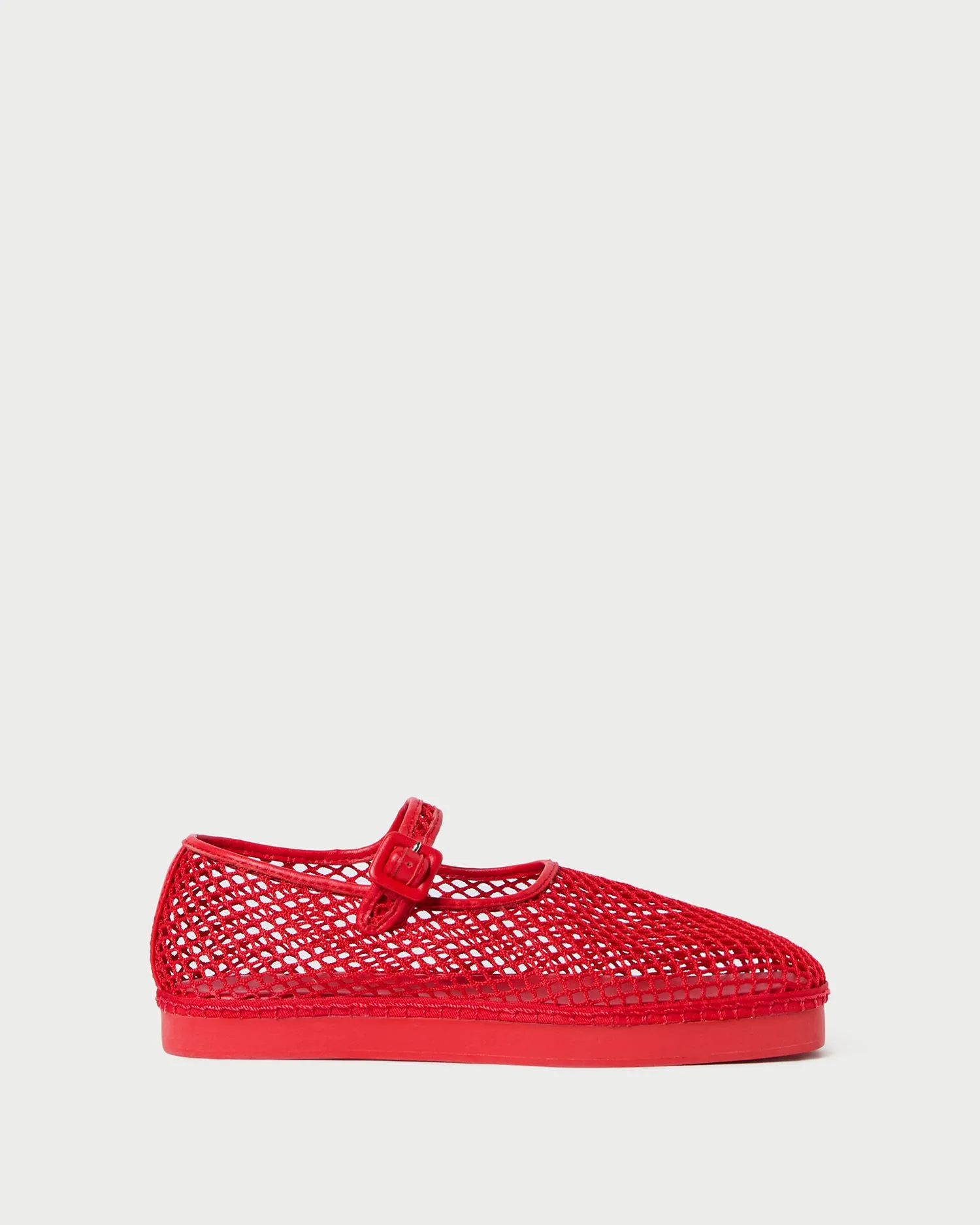 Rita Red Netted Mary Jane -LOEFFLER RANDALL