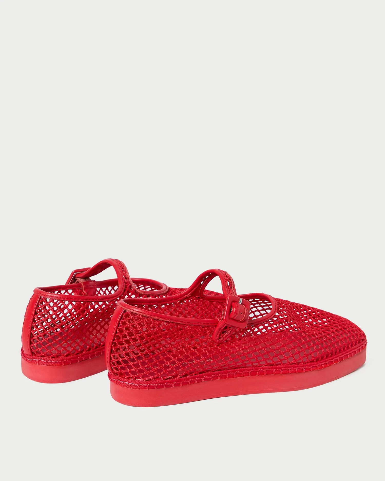 Rita Red Netted Mary Jane -LOEFFLER RANDALL