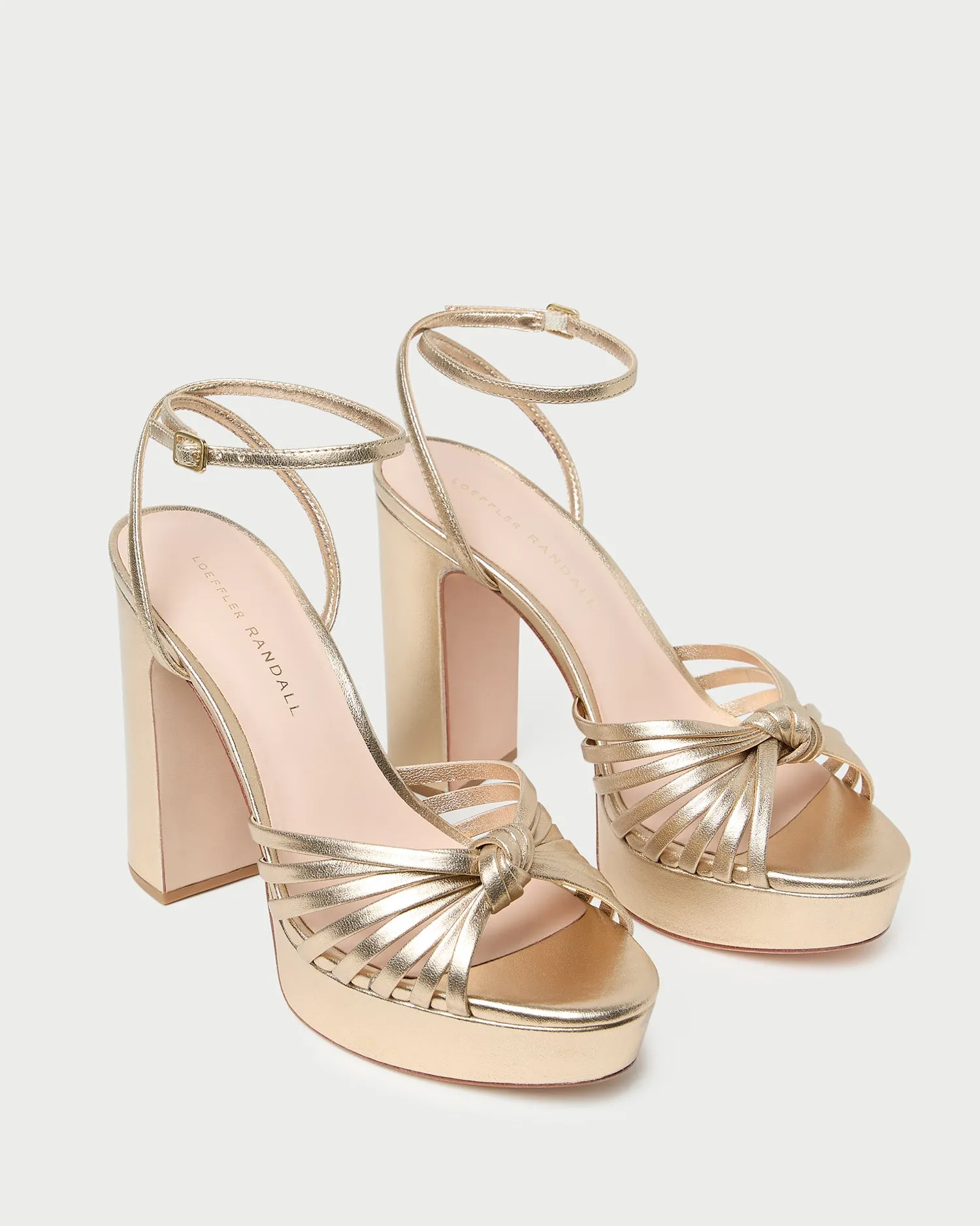 Rivka Champagne Knot Platform Sandal -LOEFFLER RANDALL