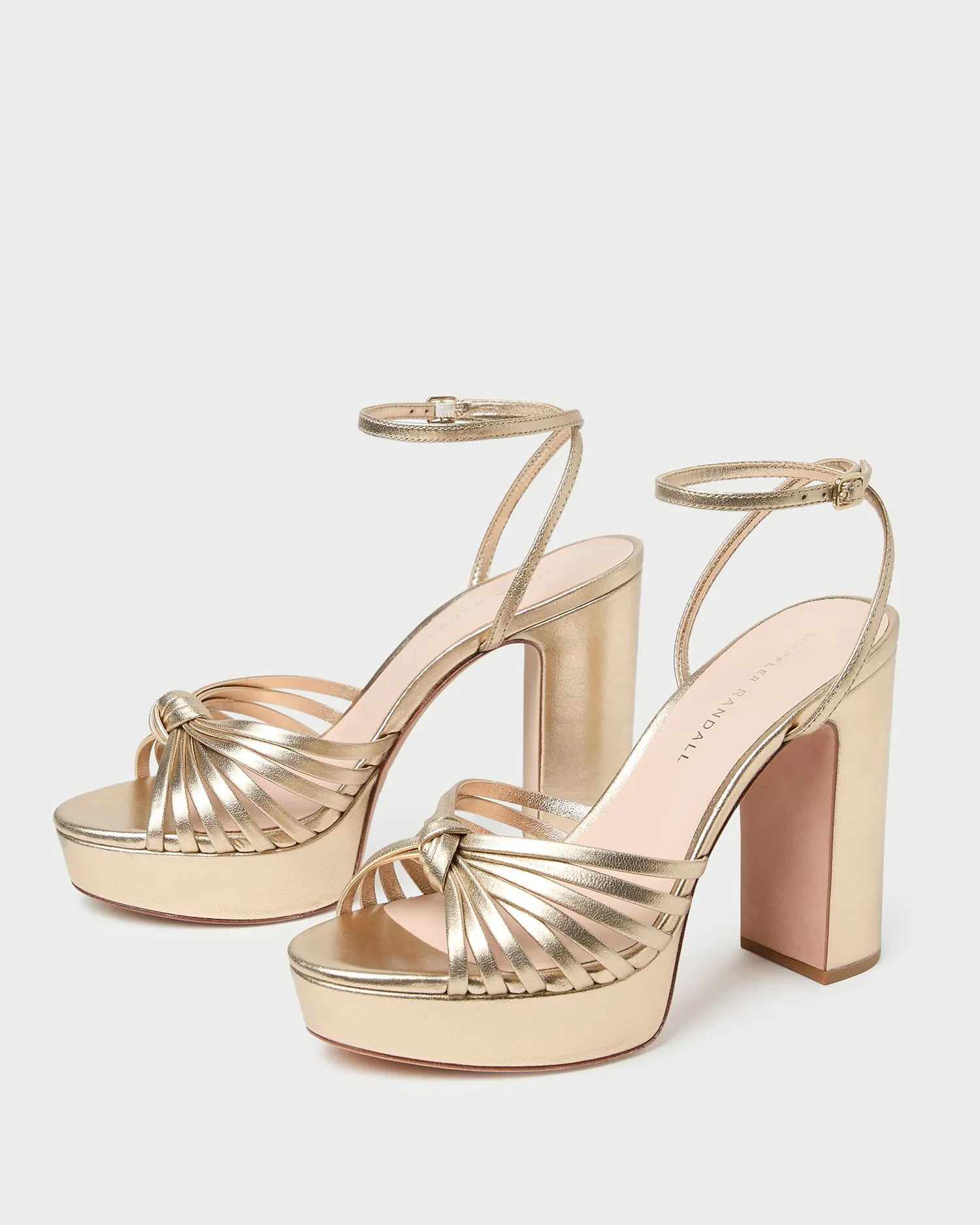 Rivka Champagne Knot Platform Sandal -LOEFFLER RANDALL