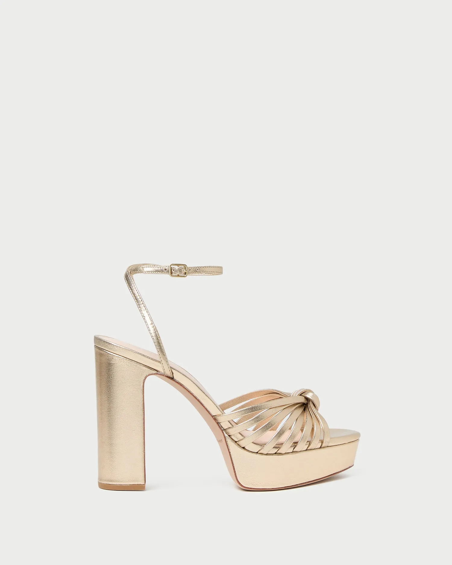 Rivka Champagne Knot Platform Sandal -LOEFFLER RANDALL
