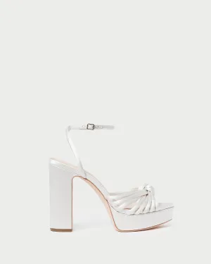 Rivka Cream Knot Platform Sandal -LOEFFLER RANDALL