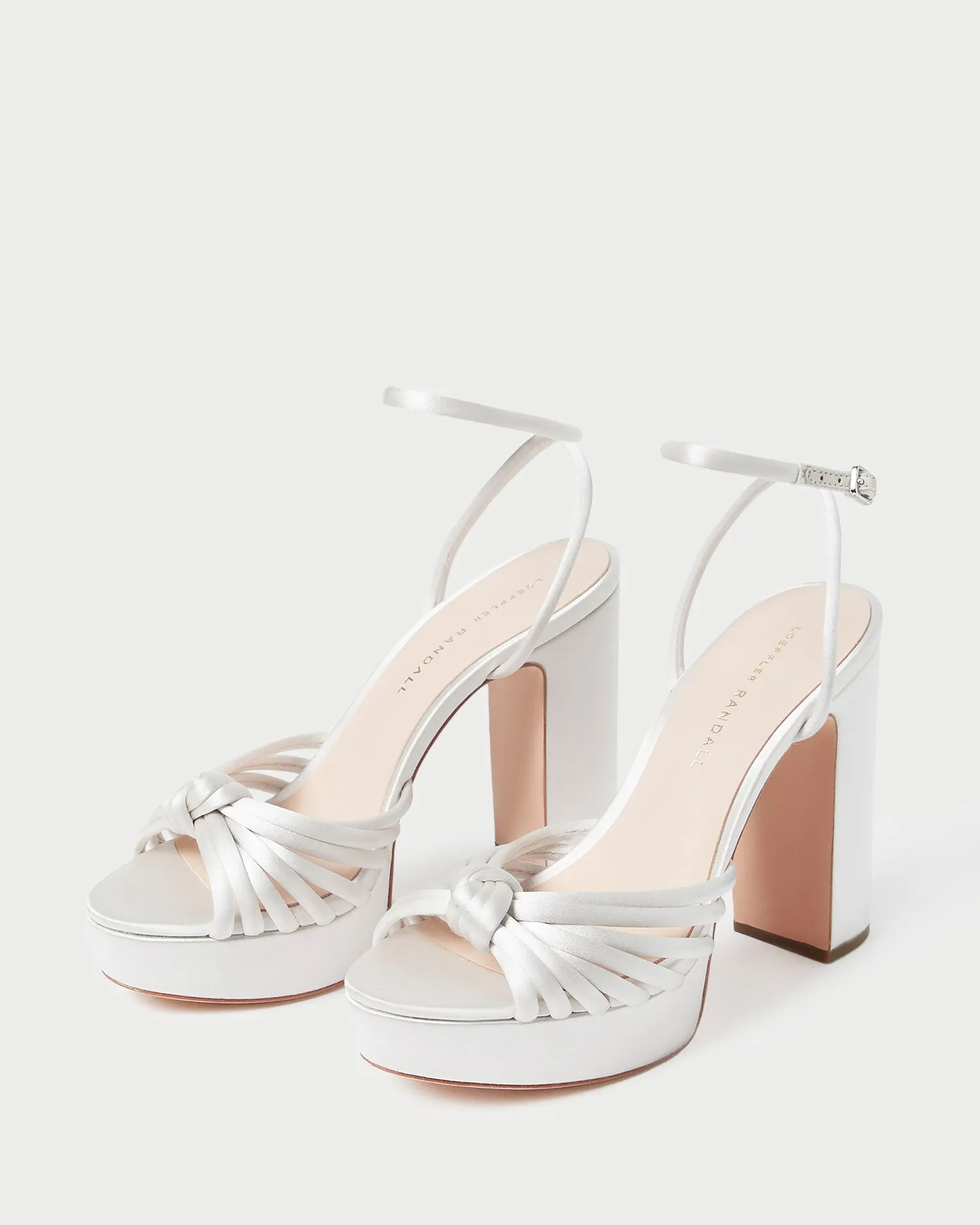 Rivka Cream Knot Platform Sandal -LOEFFLER RANDALL