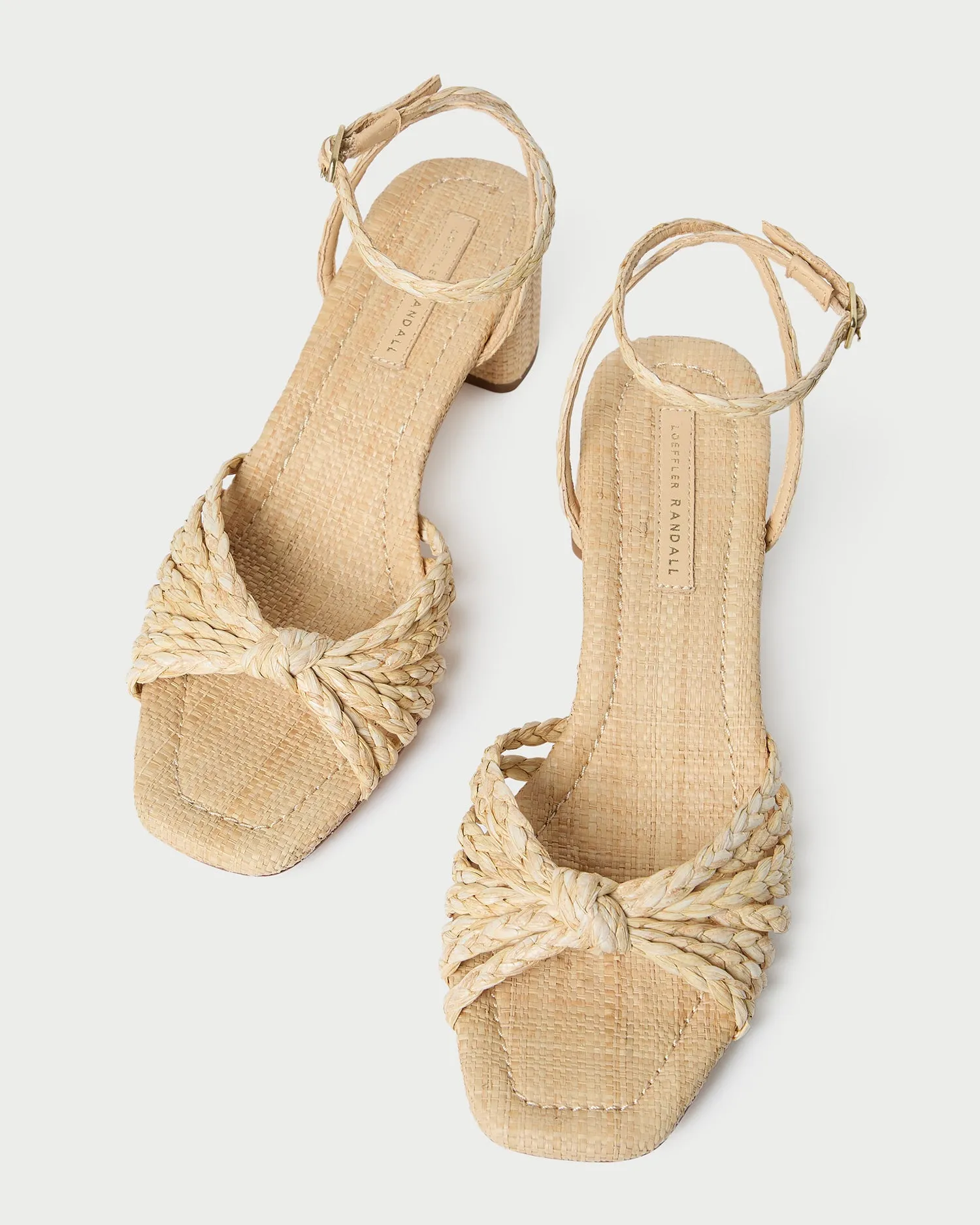 Riya Natural Knot Mid-Heel Sandal -LOEFFLER RANDALL