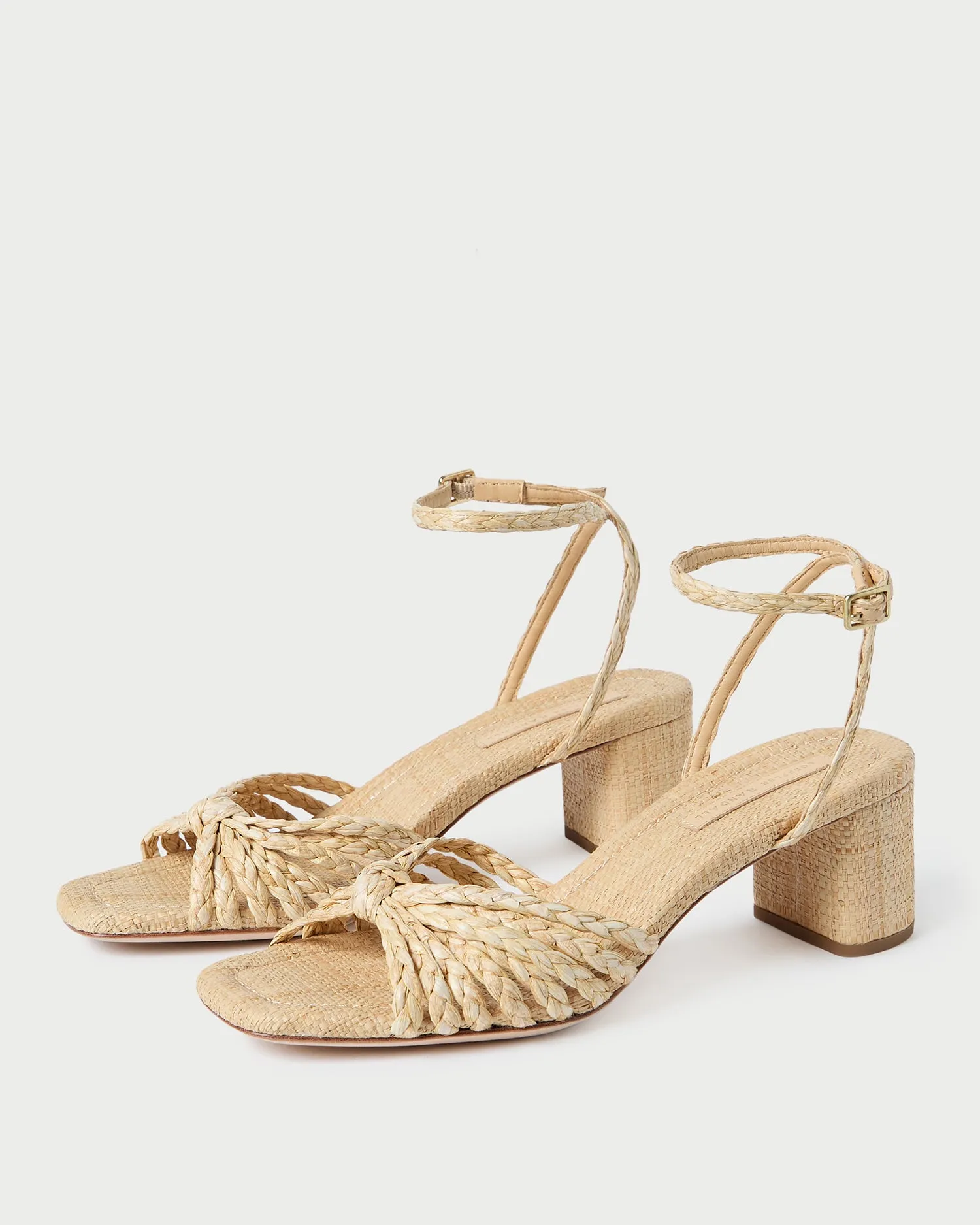 Riya Natural Knot Mid-Heel Sandal -LOEFFLER RANDALL
