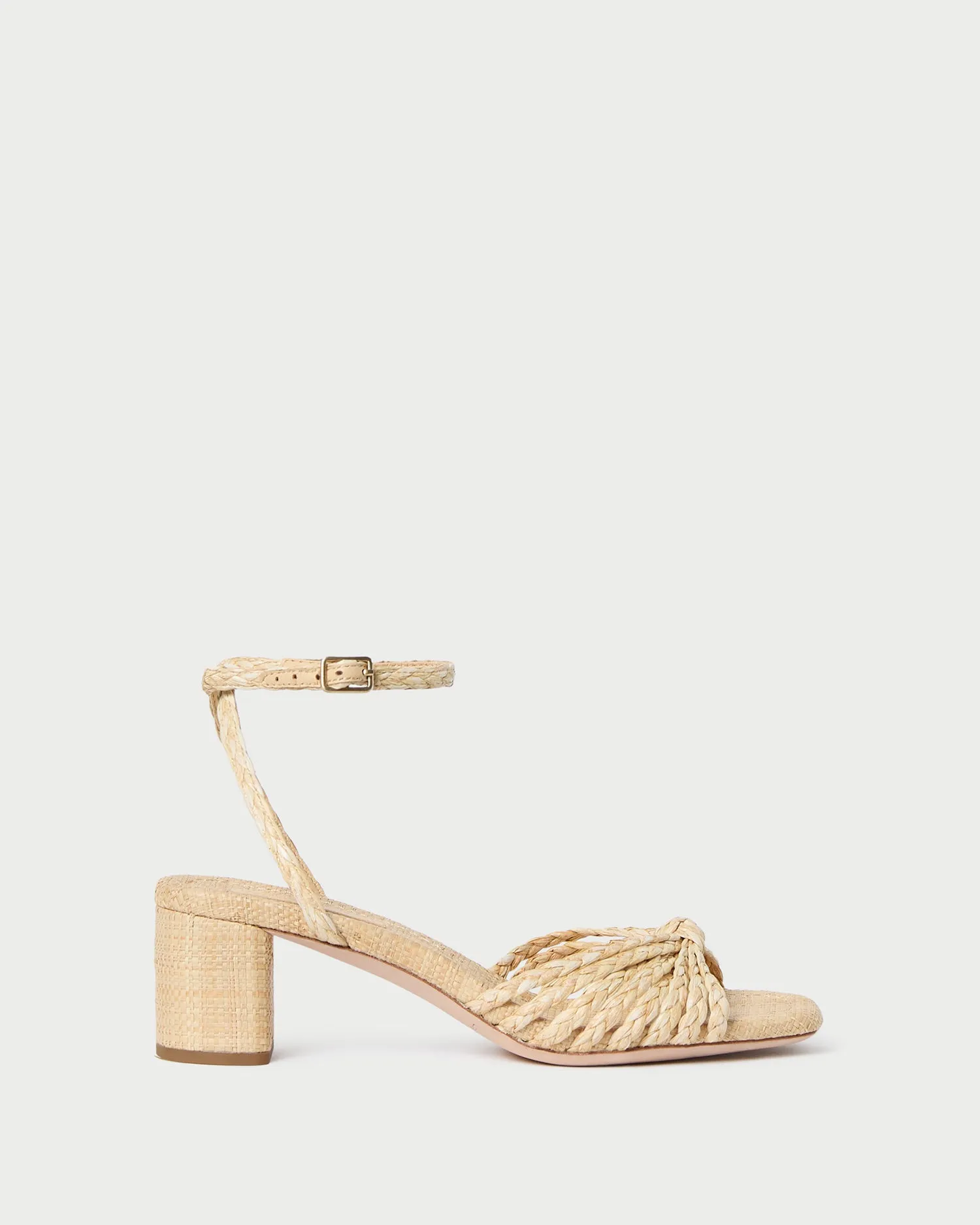 Riya Natural Knot Mid-Heel Sandal -LOEFFLER RANDALL