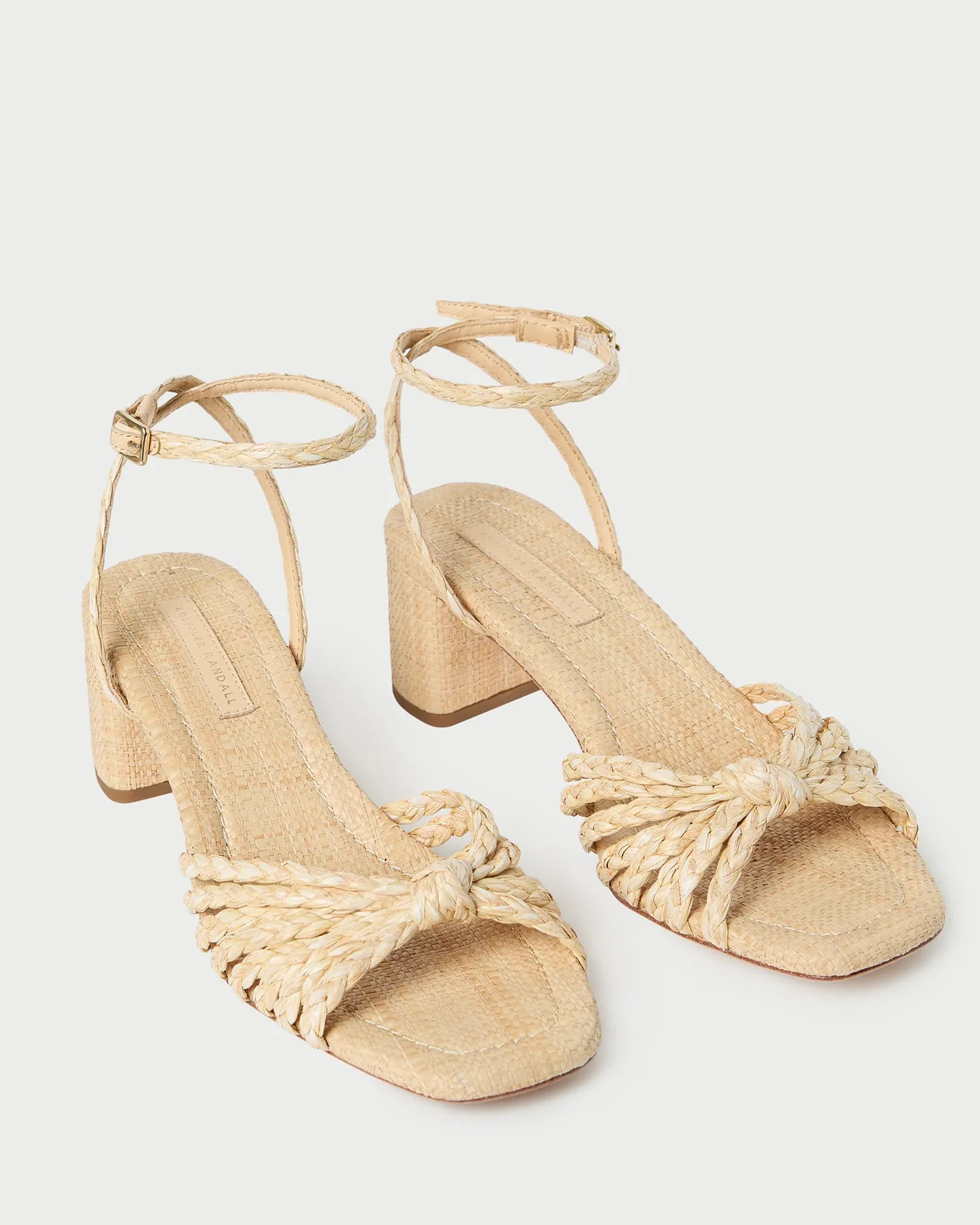 Riya Natural Knot Mid-Heel Sandal -LOEFFLER RANDALL