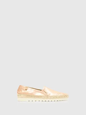 RosyBrown Elasticated Espadrilles