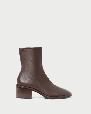 Roxy Espresso Block Heel Bootie -LOEFFLER RANDALL