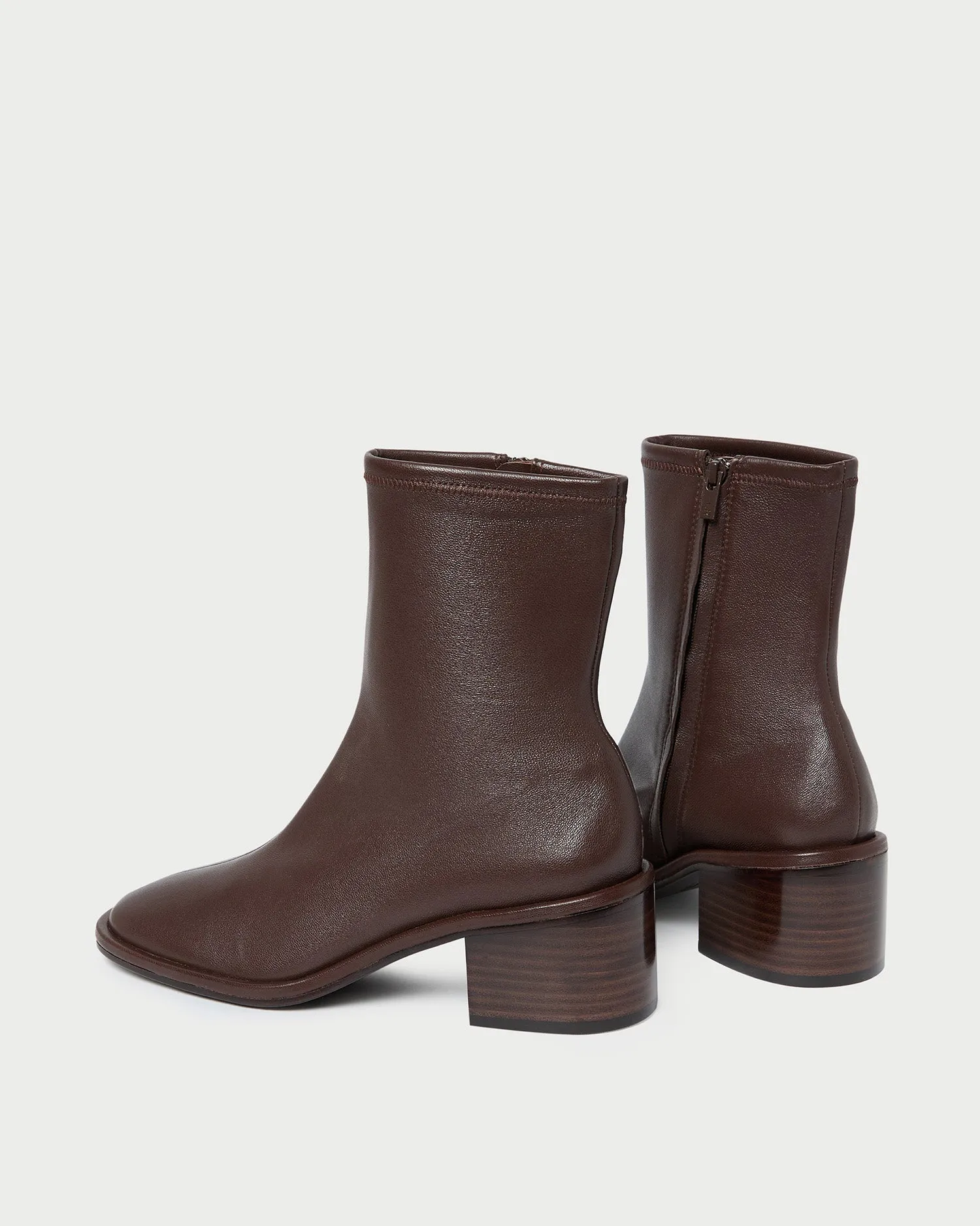 Roxy Espresso Block Heel Bootie -LOEFFLER RANDALL