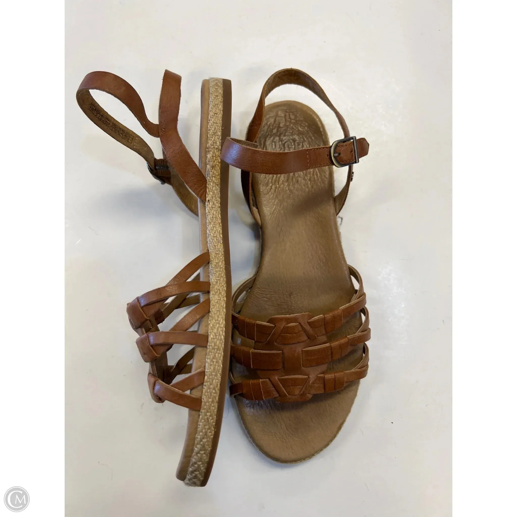 Sandals Designer By Ugg In Brown, Size: 6.5