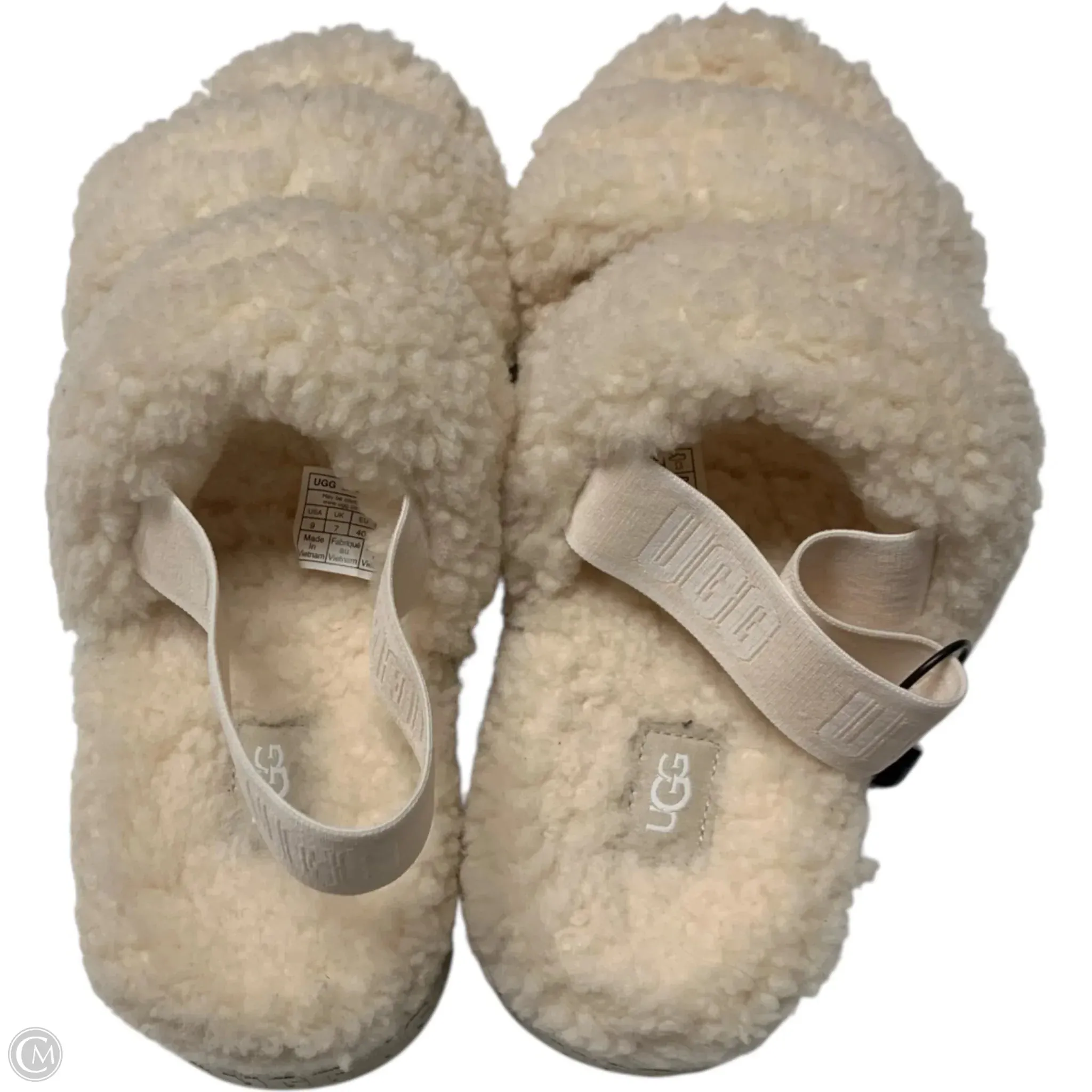 Sandals Designer By Ugg In Cream, Size: 9