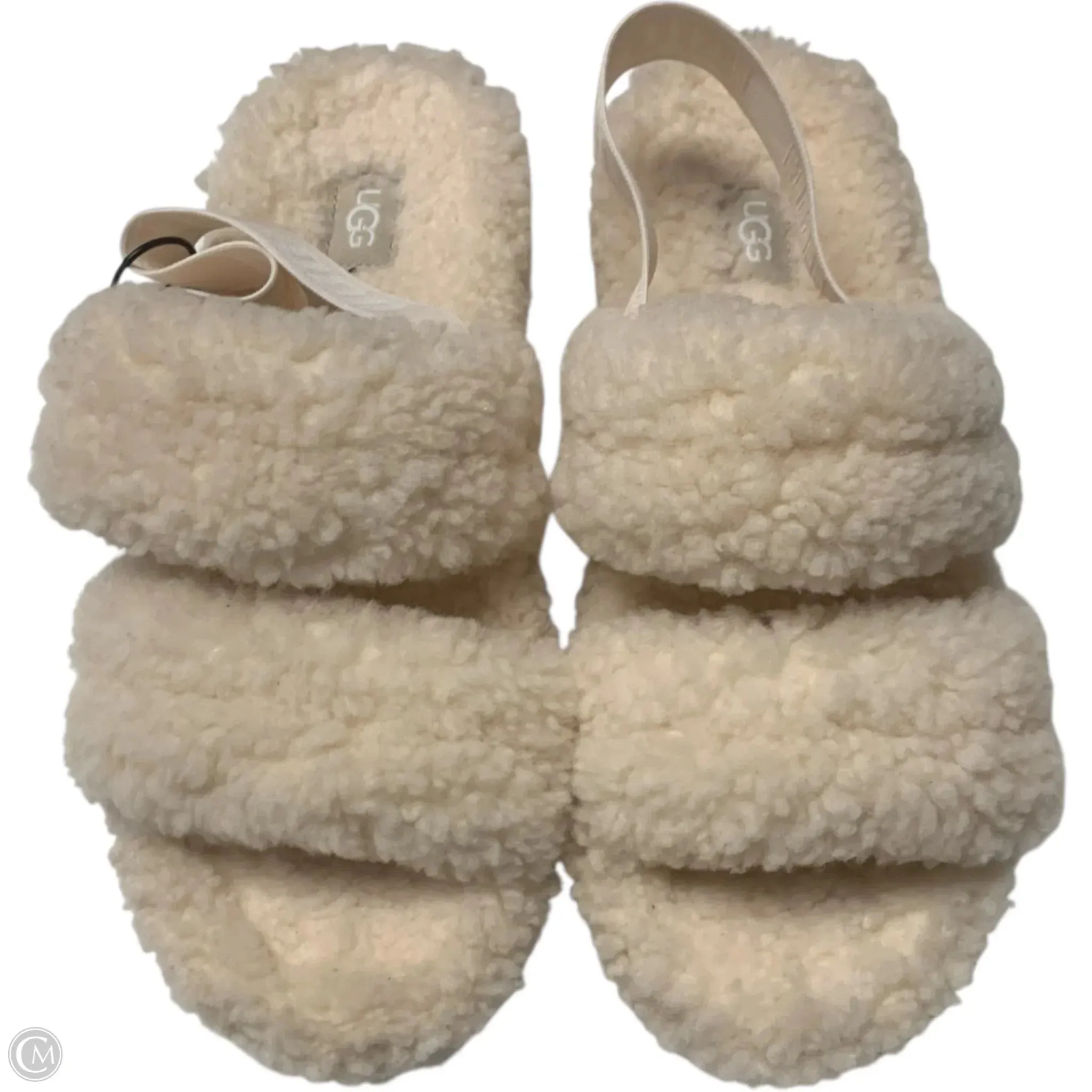 Sandals Designer By Ugg In Cream, Size: 9