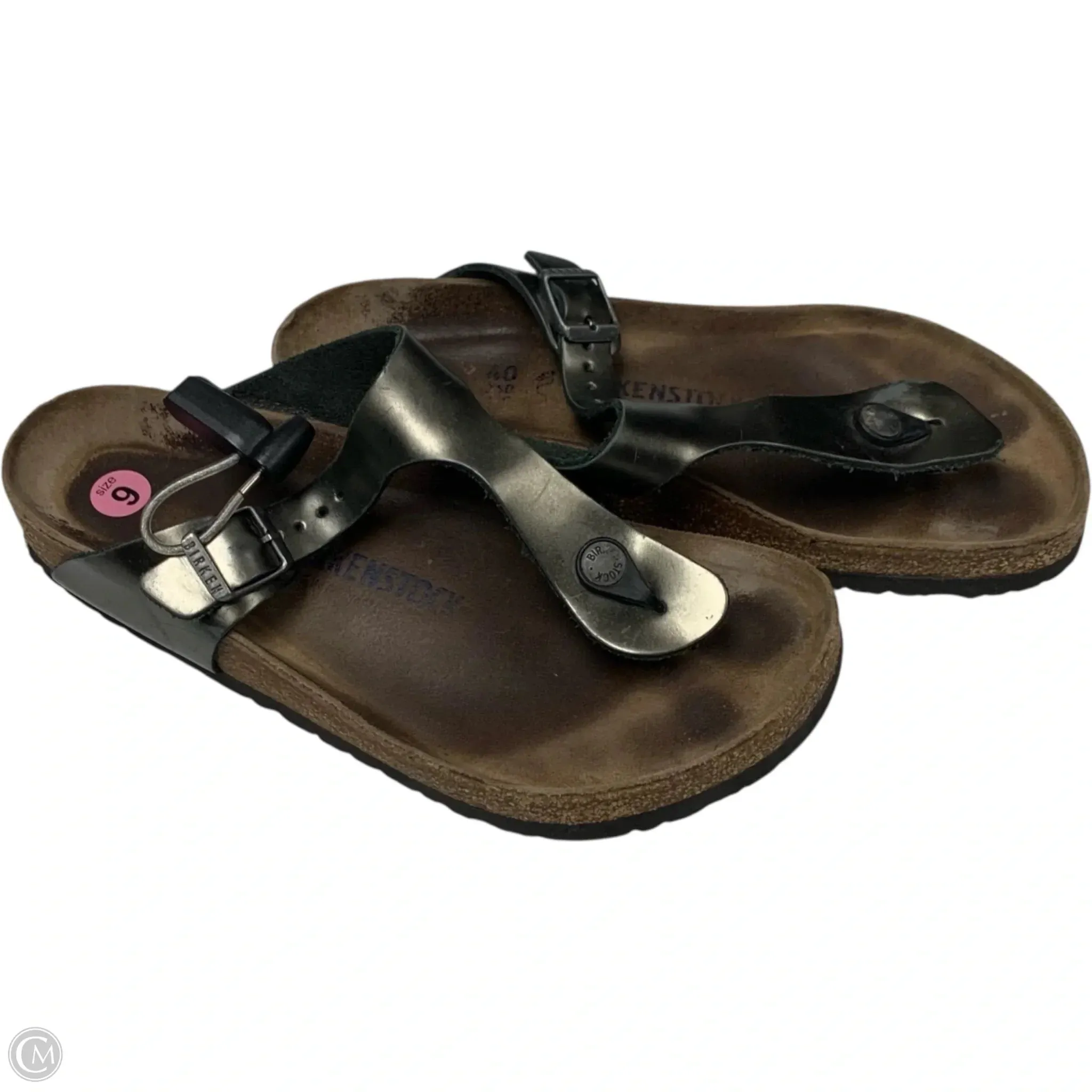 Sandals Flats By Birkenstock In Bronze, Size: 9