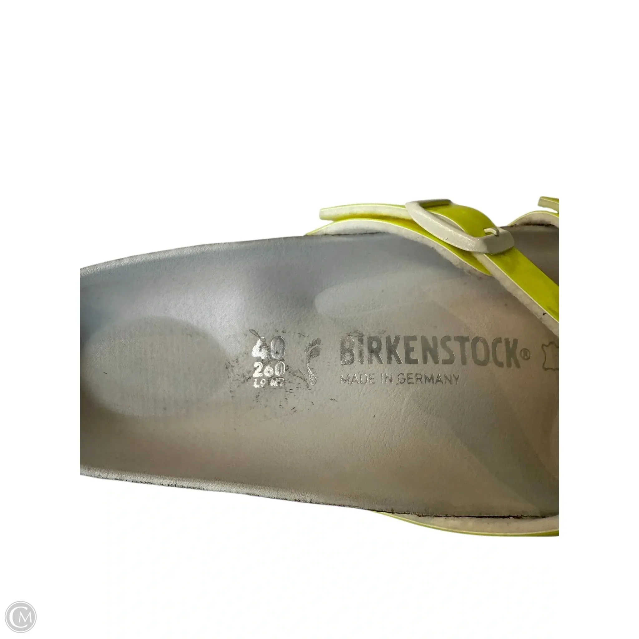 Sandals Flats By Birkenstock In Yellow, Size: 9