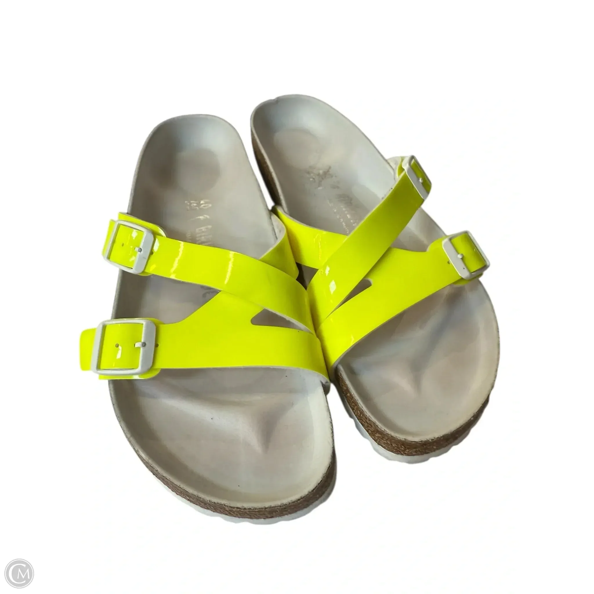 Sandals Flats By Birkenstock In Yellow, Size: 9