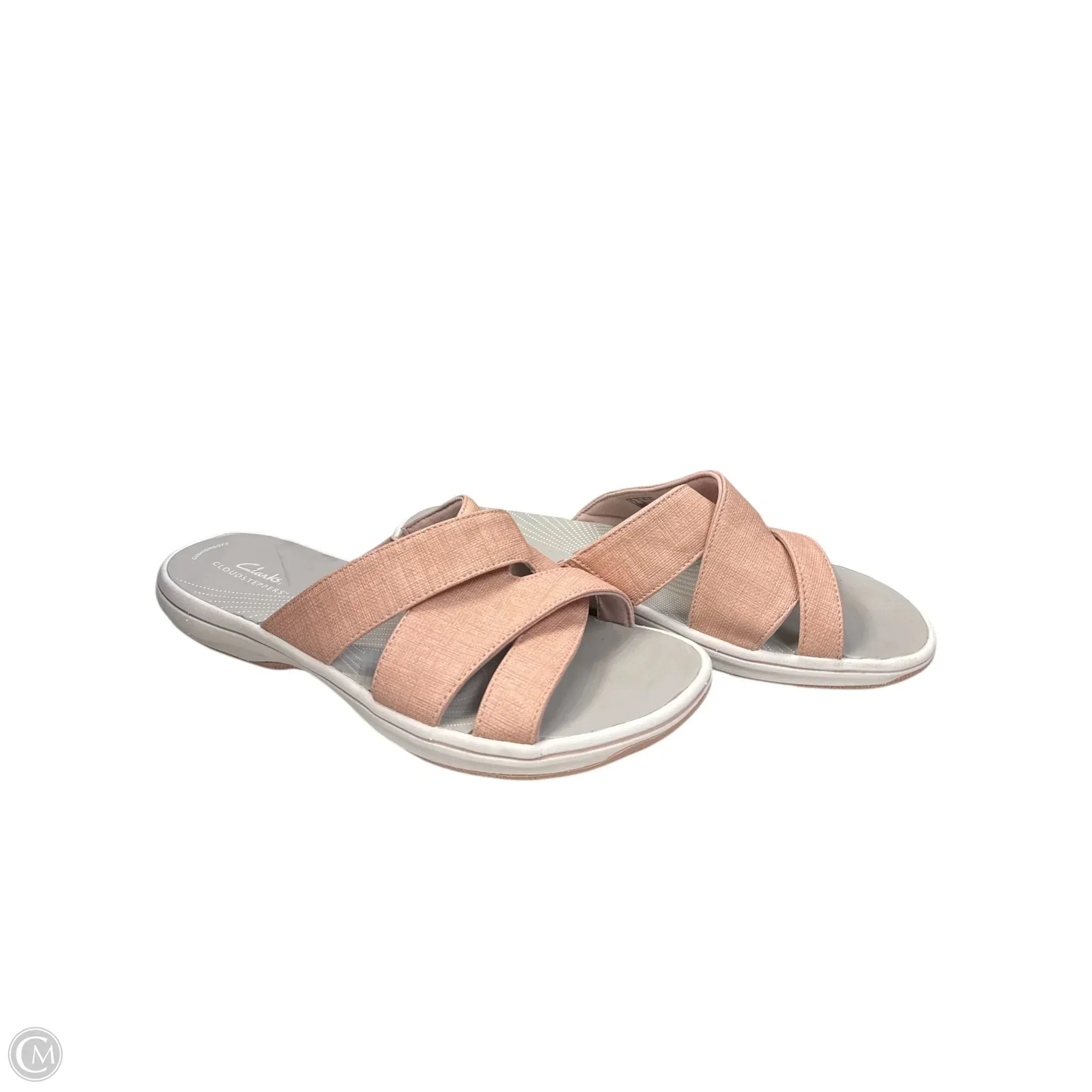 Sandals Flats By Clarks In Pink, Size: 10