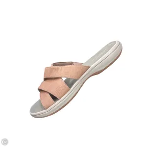Sandals Flats By Clarks In Pink, Size: 10