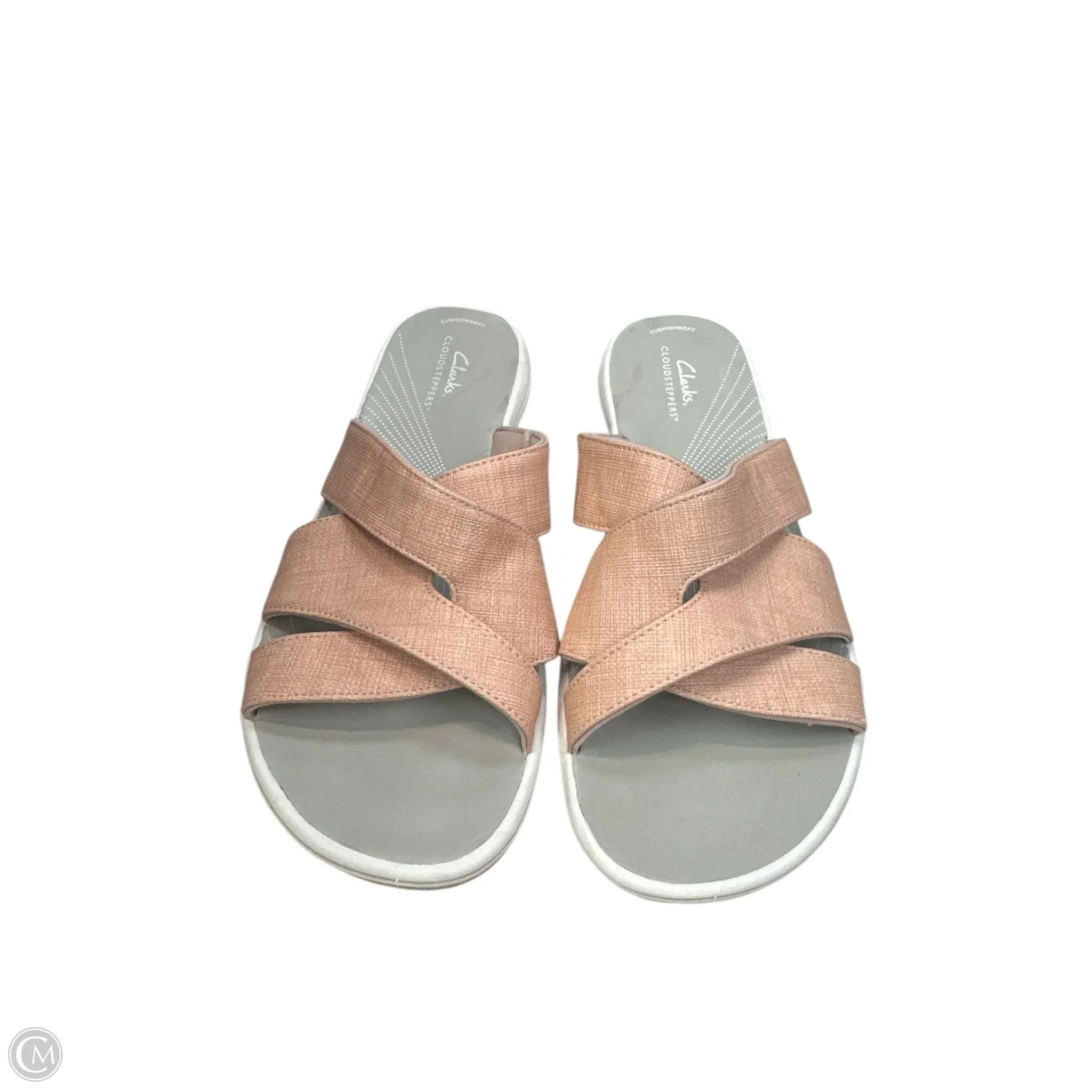 Sandals Flats By Clarks In Pink, Size: 10