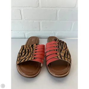 Sandals Flats By Crown Vintage In Brown & Orange, Size: 11