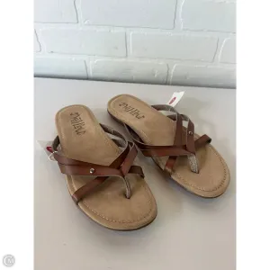 Sandals Flats By Mad Love In Brown, Size: 9