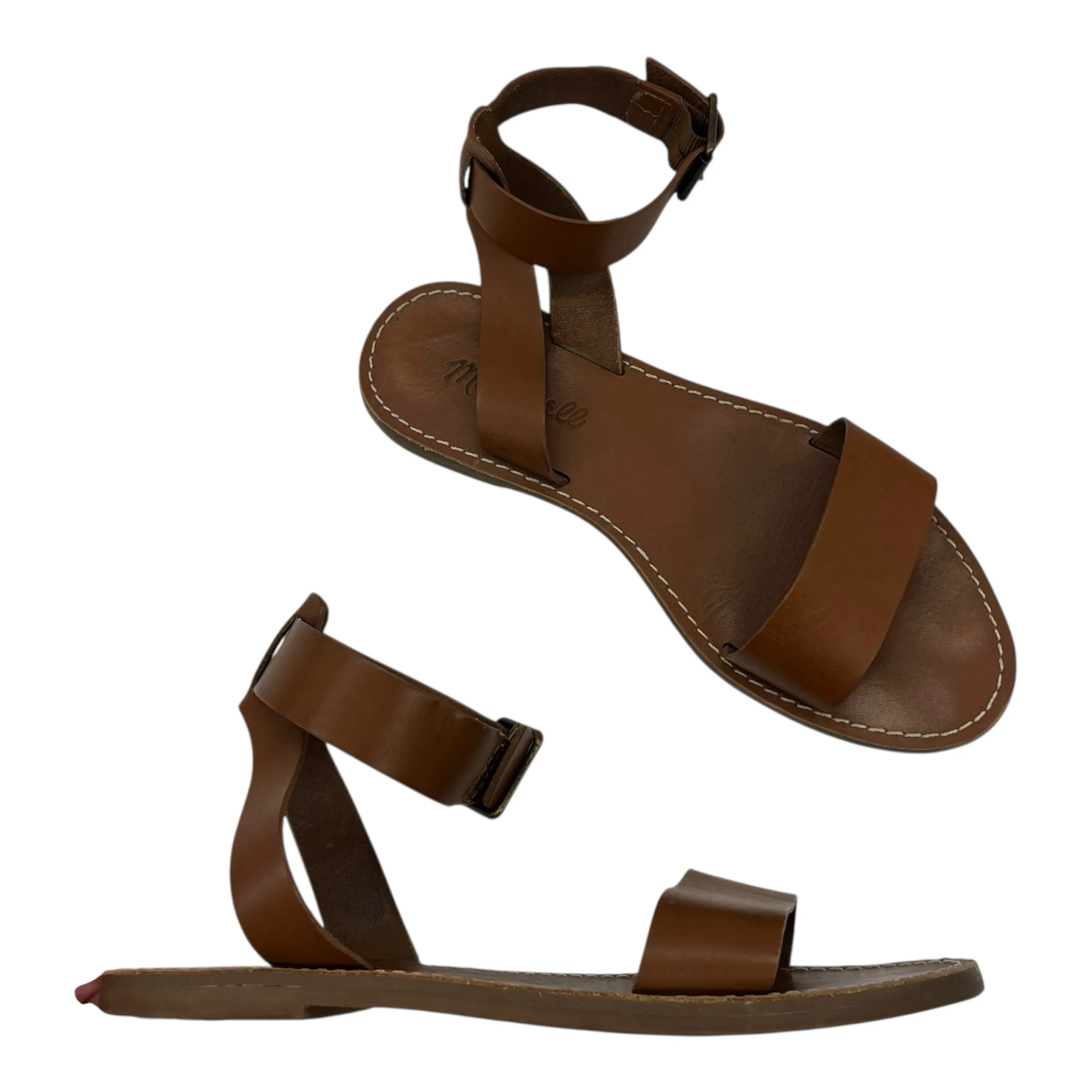 Sandals Flats By Madewell In Brown, Size:6
