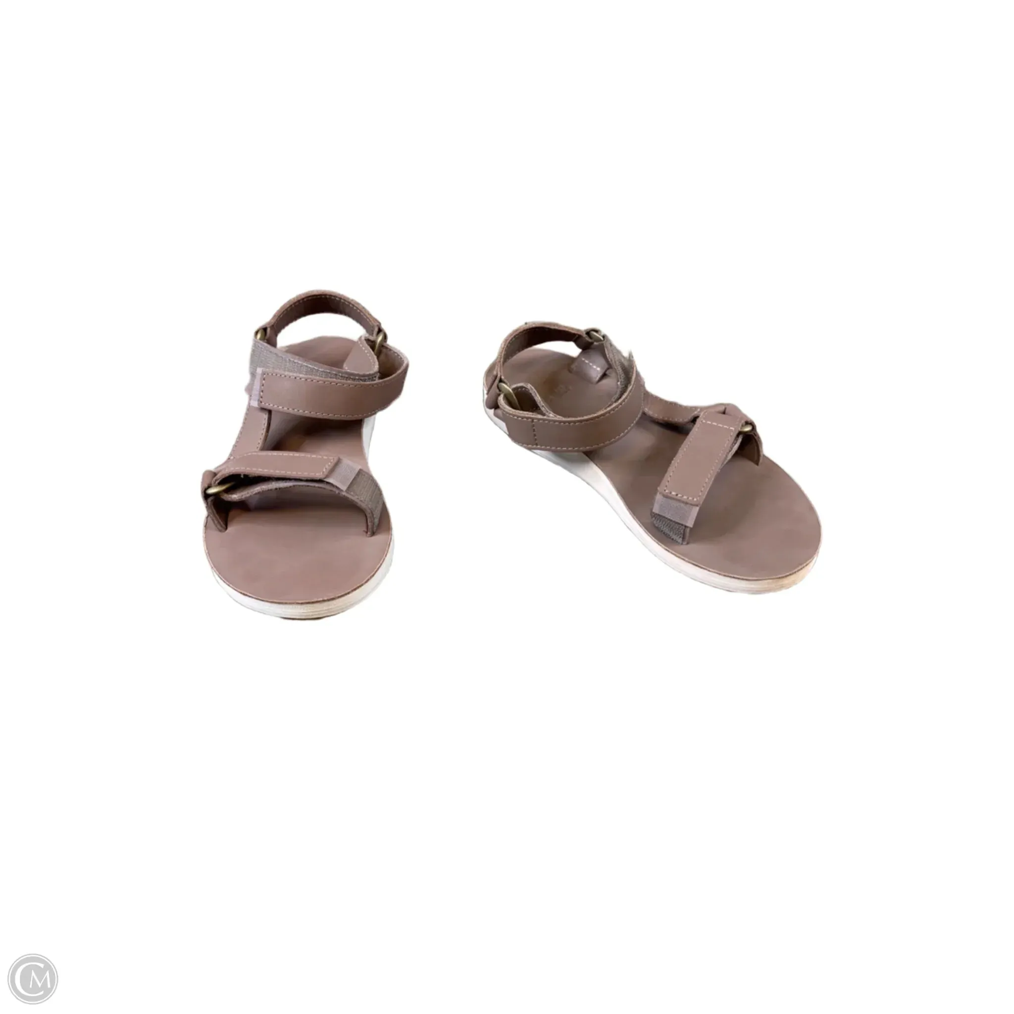 Sandals Flats By Teva In Taupe, Size: 5