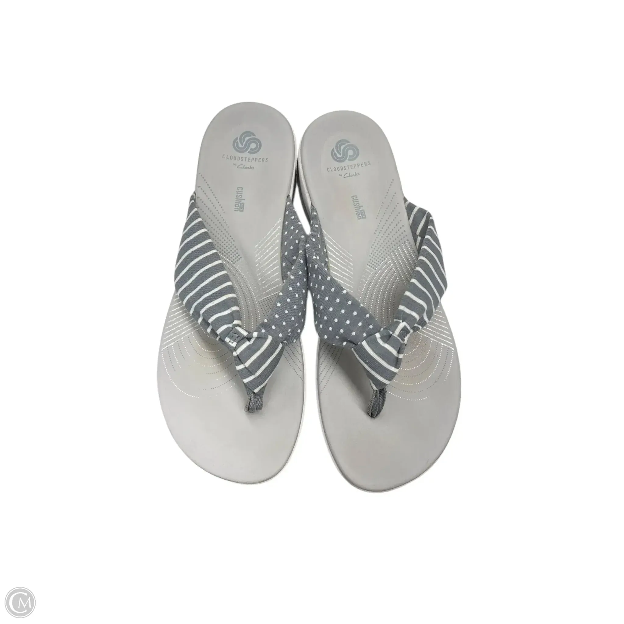 Sandals Flip Flops By Clarks In White, Size: 9