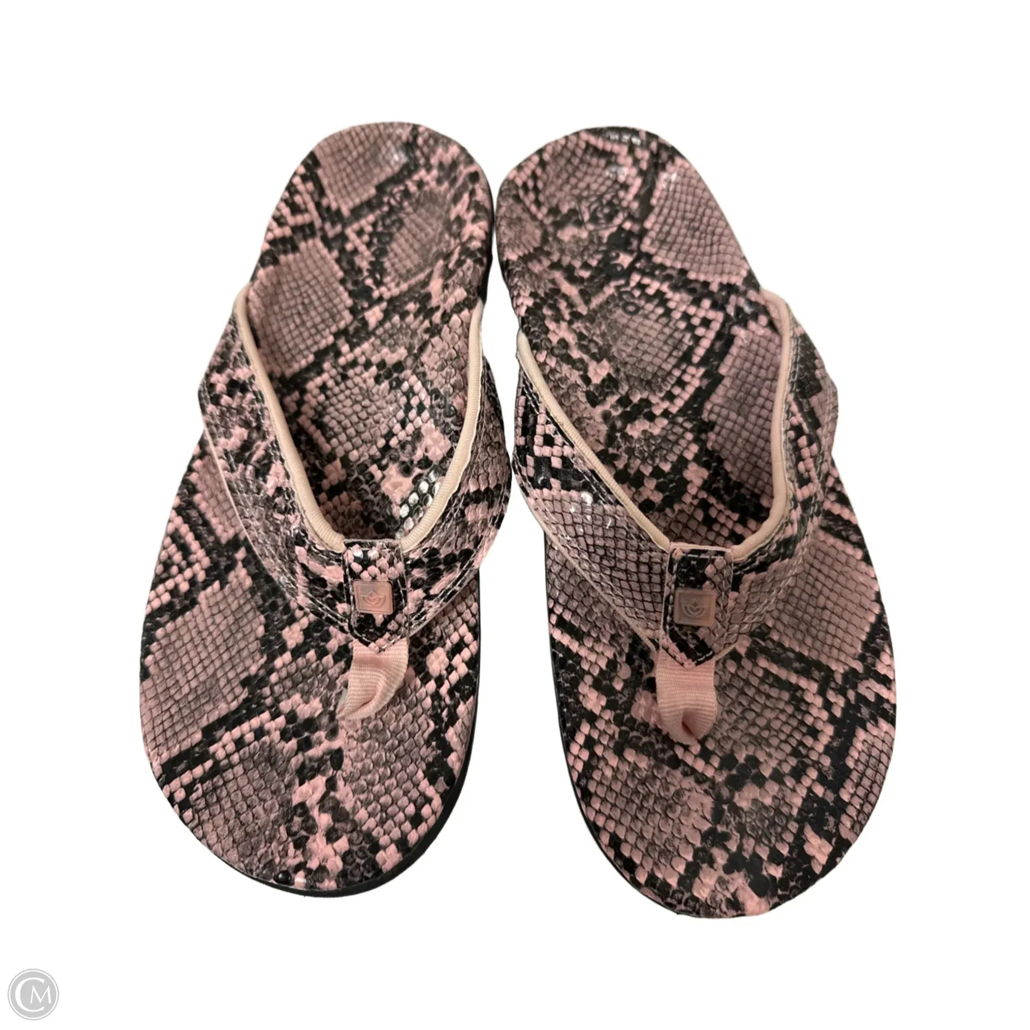 Sandals Flip Flops By Clothes Mentor In Pink, Size: 8