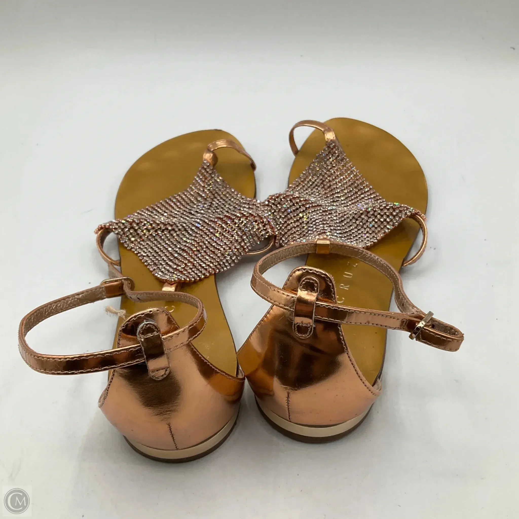 Sandals Flip Flops By Cma In Rose Gold, Size: 7.5