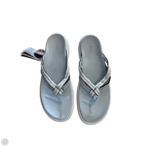 Sandals Flip Flops By Lamo In Blue, Size: 10