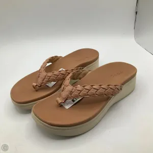 Sandals Flip Flops By Vionic In Tan, Size: 8