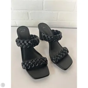 Sandals Heels Block By A New Day In Black, Size: 10