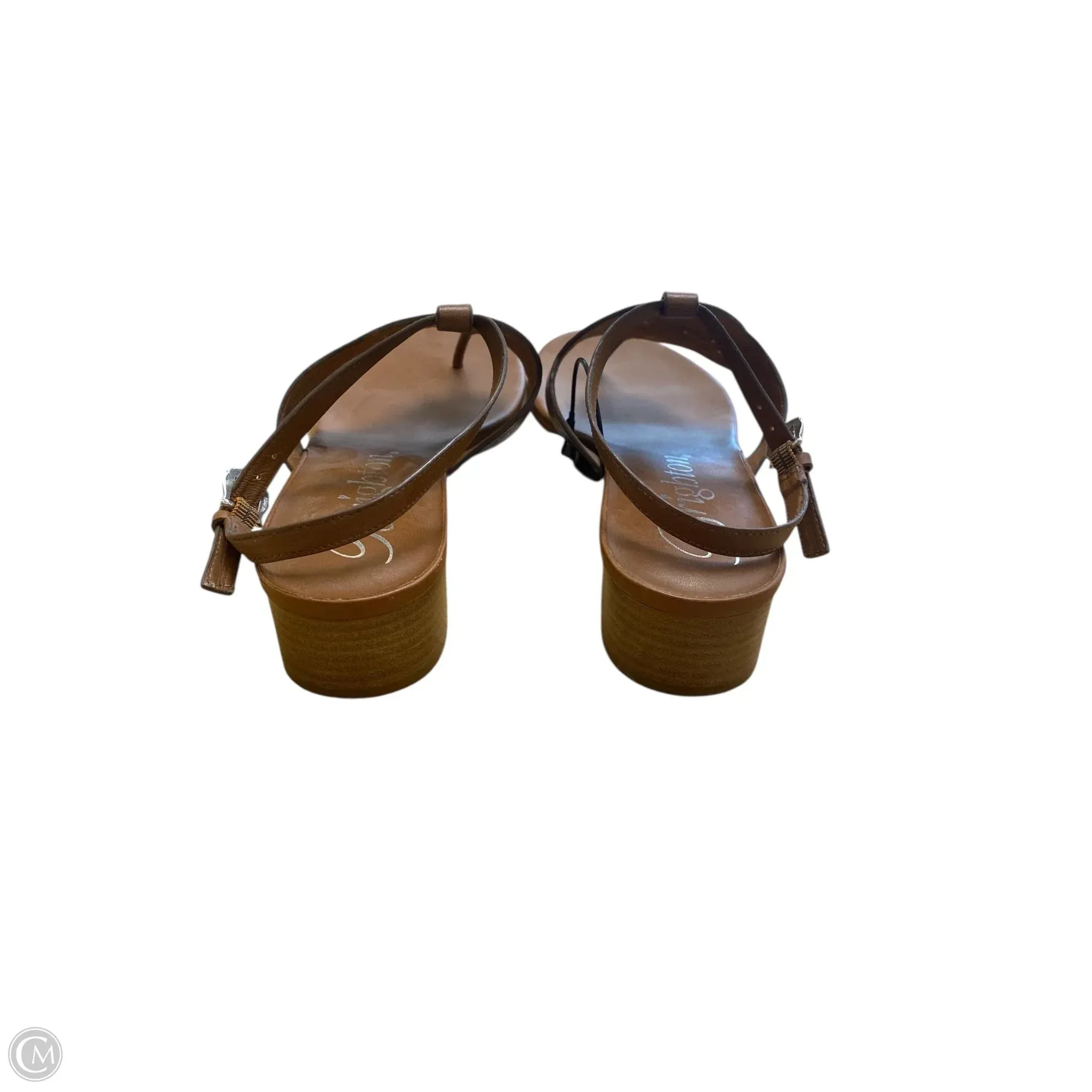 Sandals Heels Block By Brighton In Brown, Size: 10