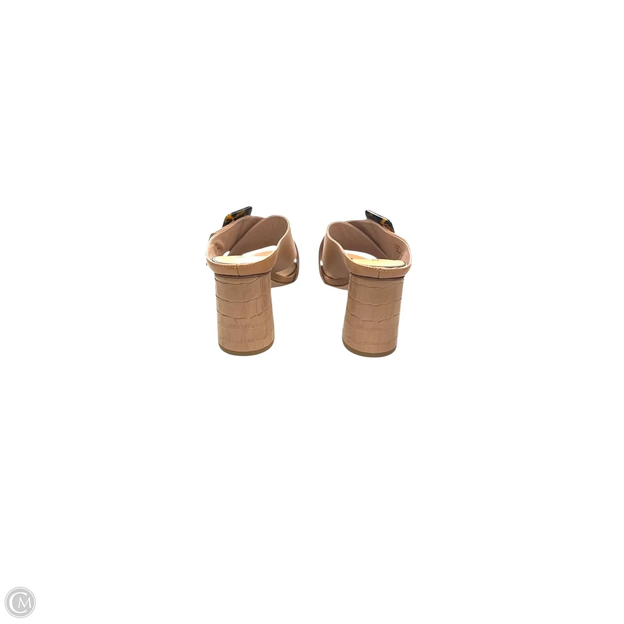 Sandals Heels Block By Donald Pliner In Tan, Size: 8.5