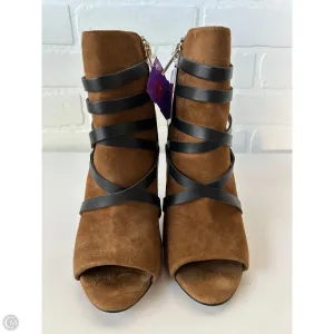 Sandals Heels Block By Ivanka Trump In Black & Brown, Size: 6