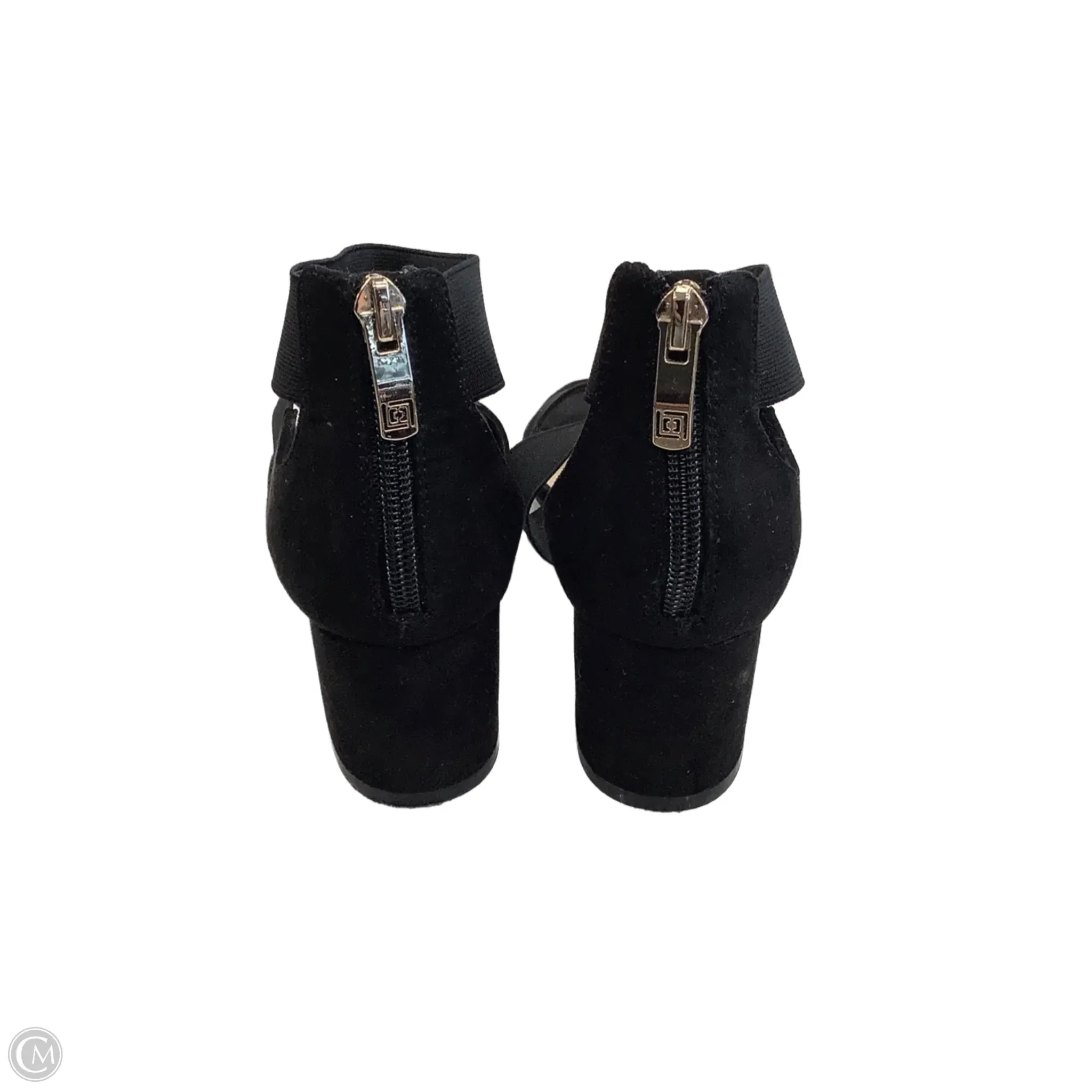 Sandals Heels Block By Liz Claiborne In Black, Size: 6