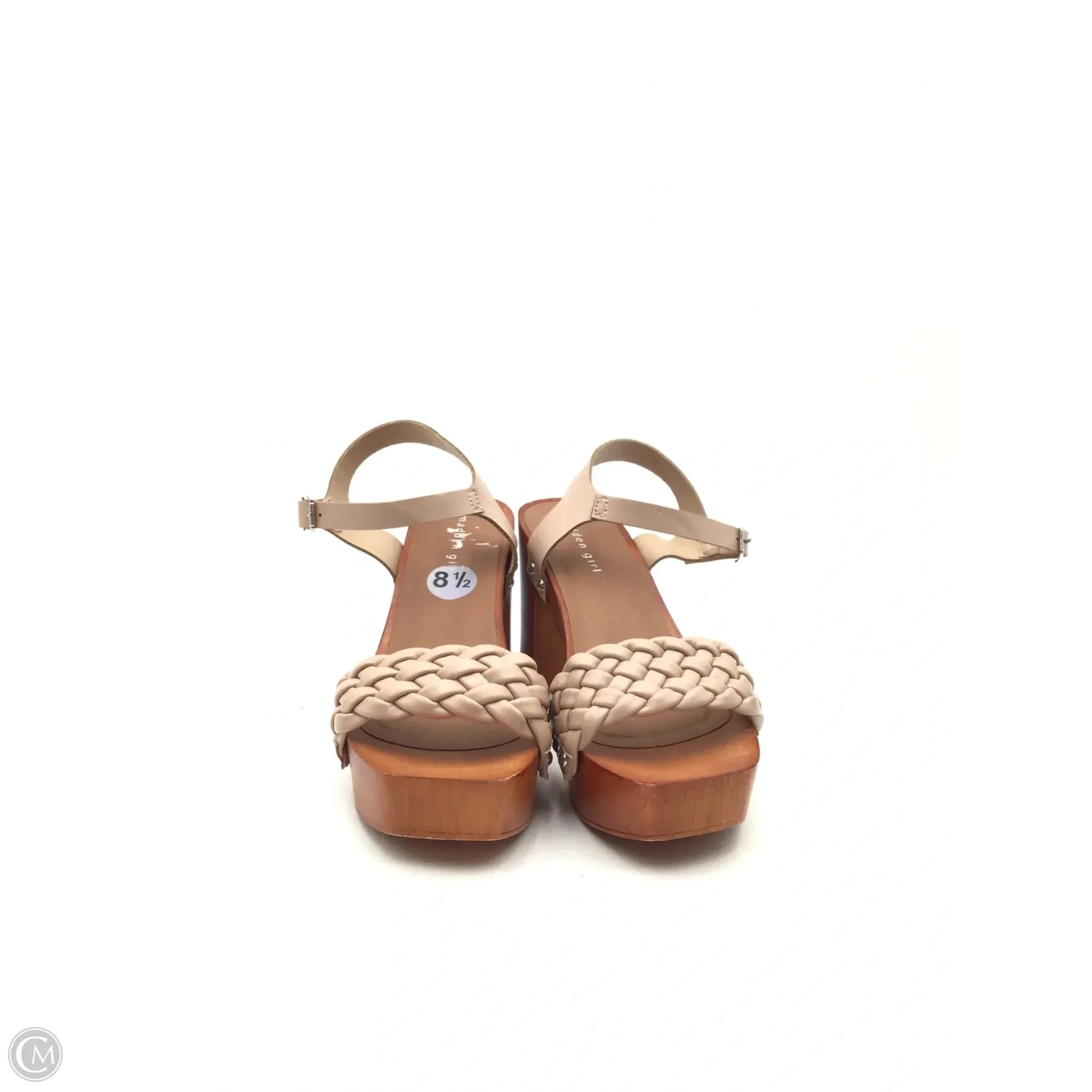 Sandals Heels Block By Madden Girl In Tan, Size: 8.5