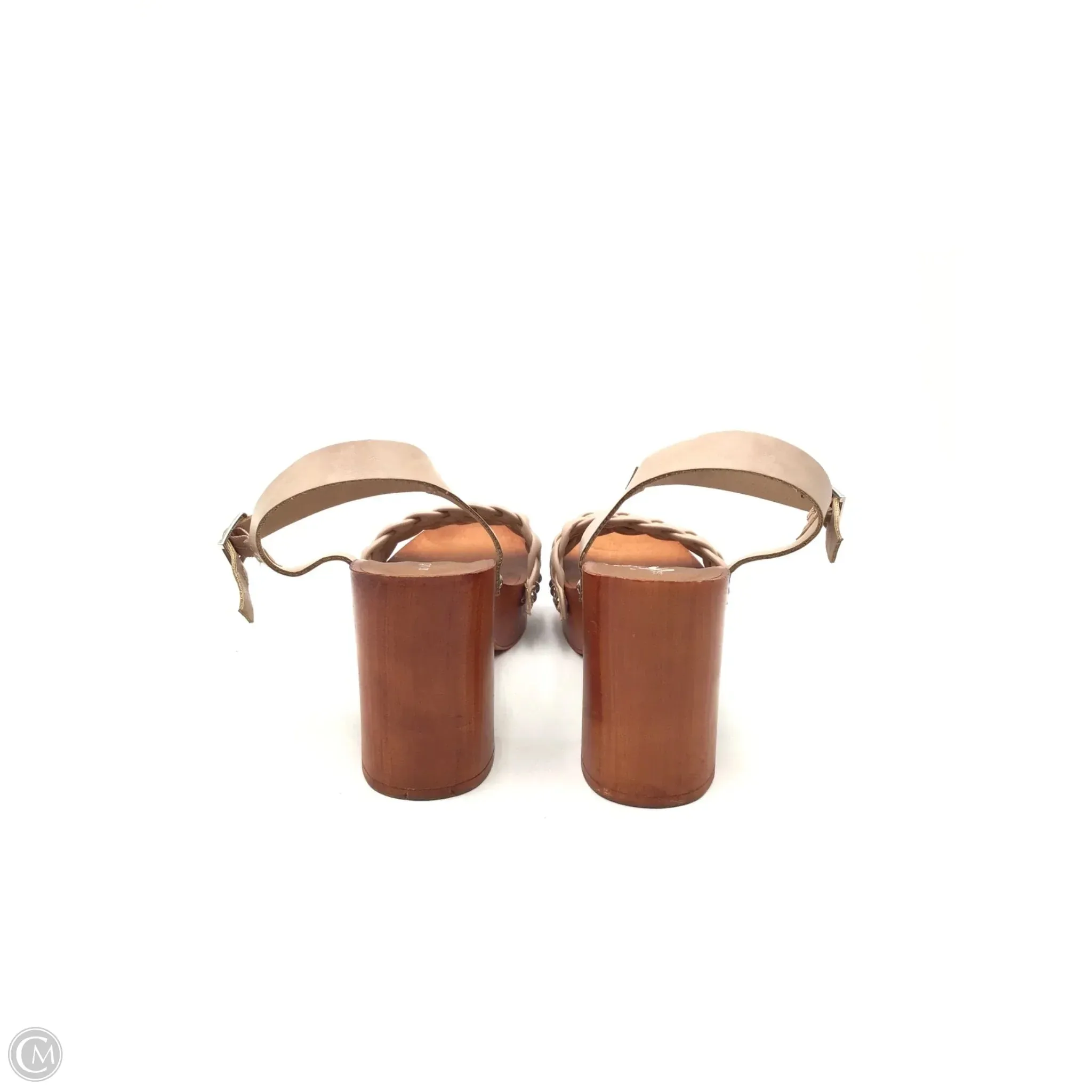 Sandals Heels Block By Madden Girl In Tan, Size: 8.5