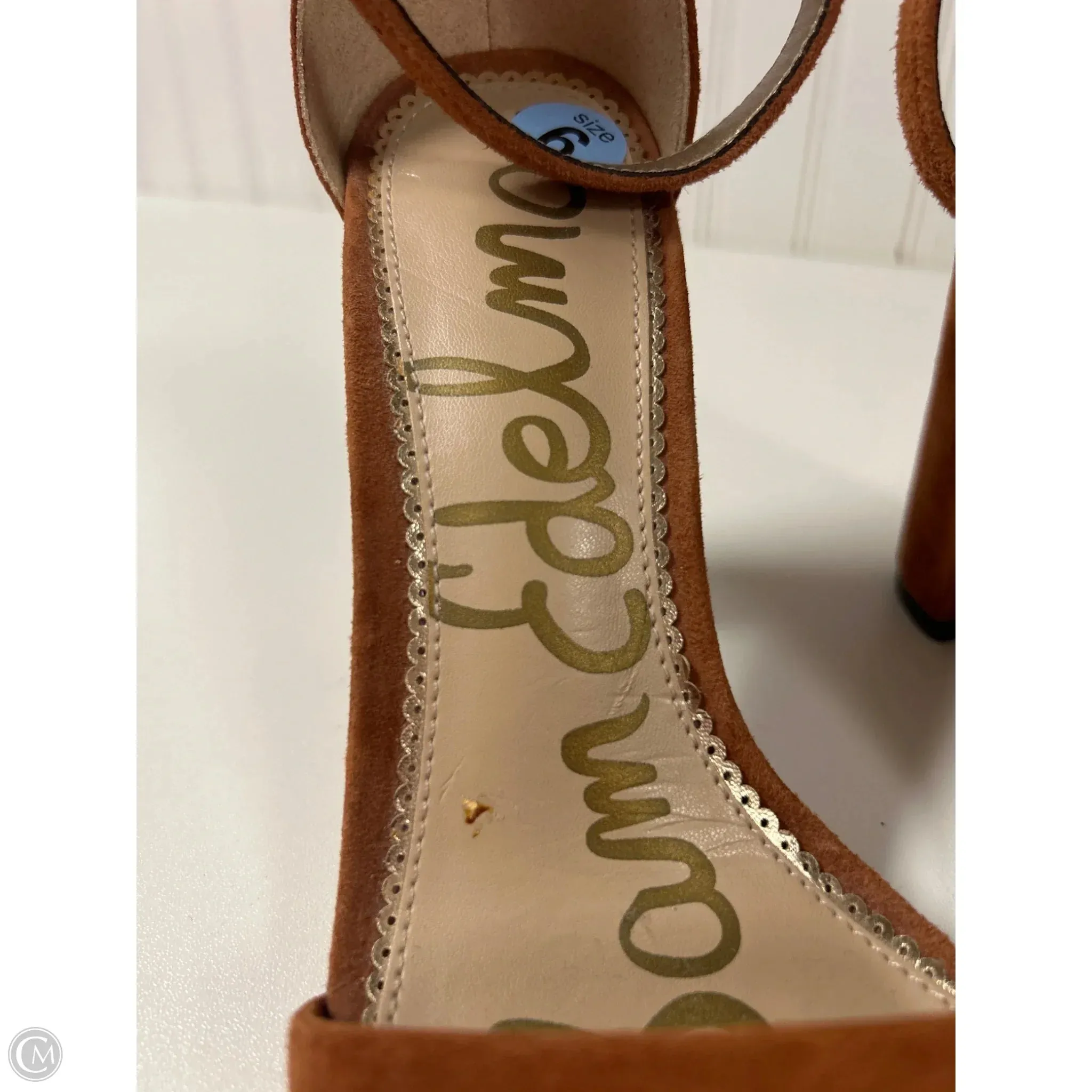 Sandals Heels Block By Sam Edelman In Brown, Size: 6