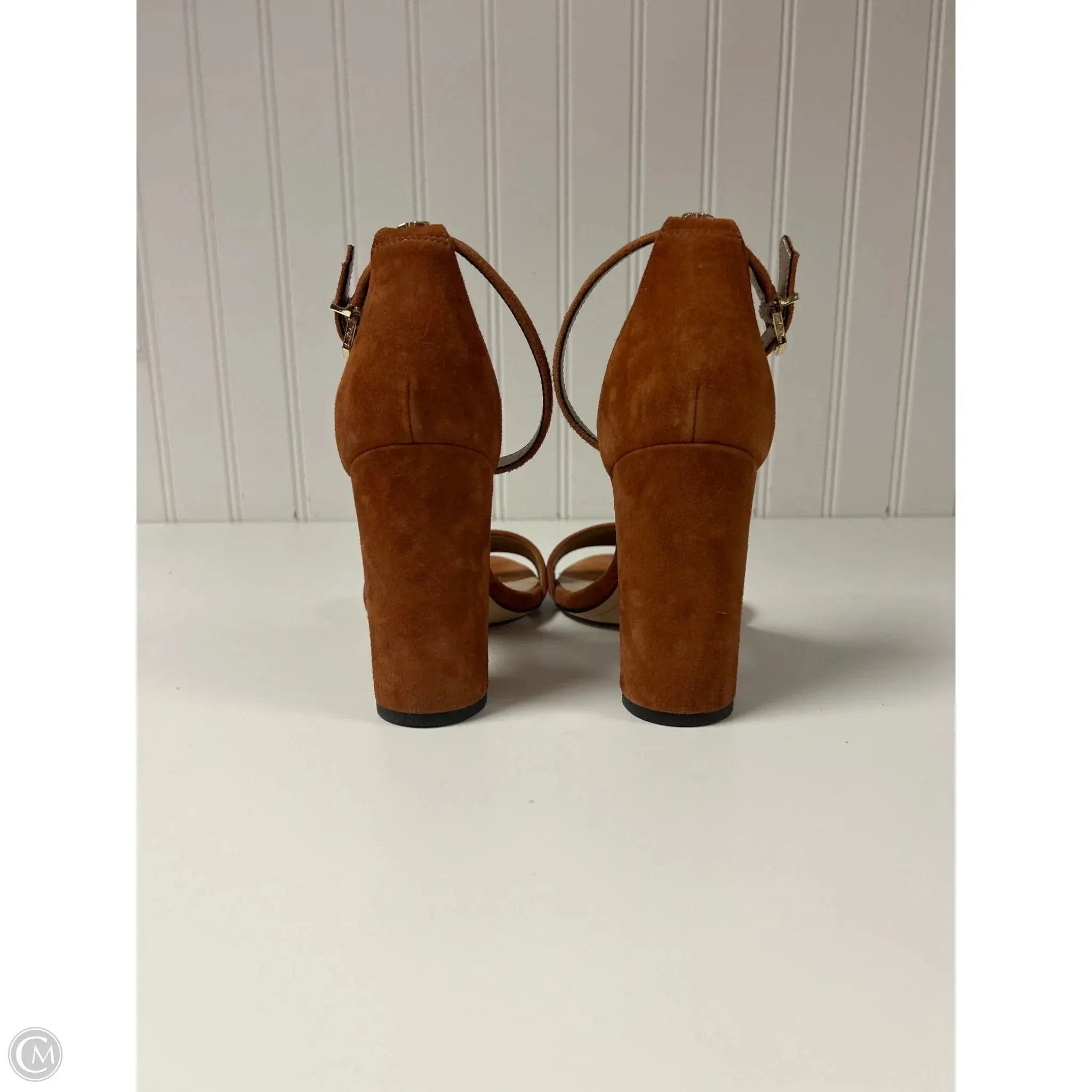 Sandals Heels Block By Sam Edelman In Brown, Size: 6