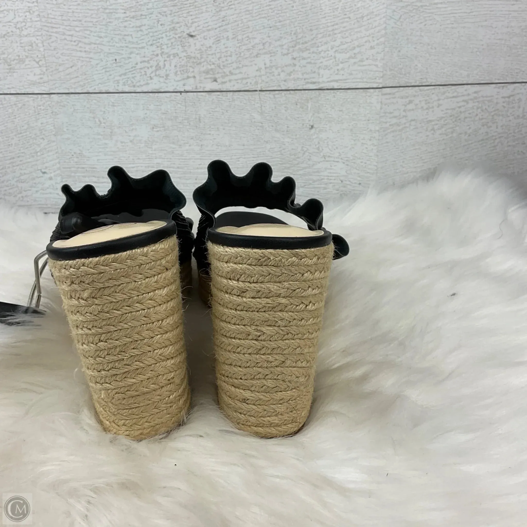 Sandals Heels Wedge By Jessica Simpson In Black, Size: 10