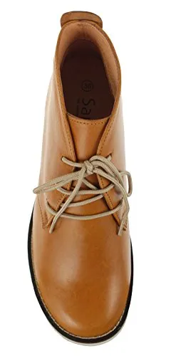 Sanita Luise Women's Lace Up Leather Boots - Natural
