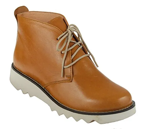 Sanita Luise Women's Lace Up Leather Boots - Natural