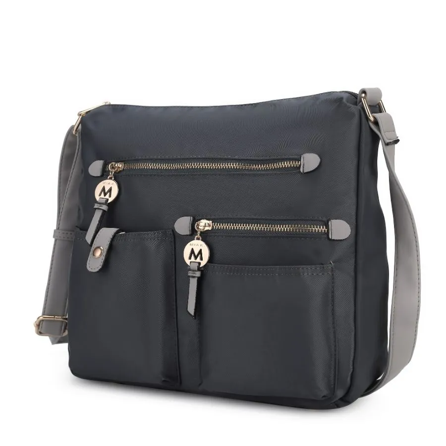 Serena Color-Block Nylon Womens Shoulder Bag