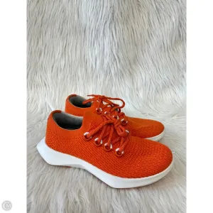 Shoes Athletic By Allbirds In Orange & White, Size: 9.5