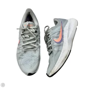 Shoes Athletic By Nike In Grey & Orange, Size: 9