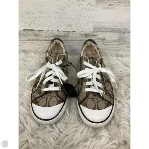 Shoes Designer By Coach In Tan, Size: 8