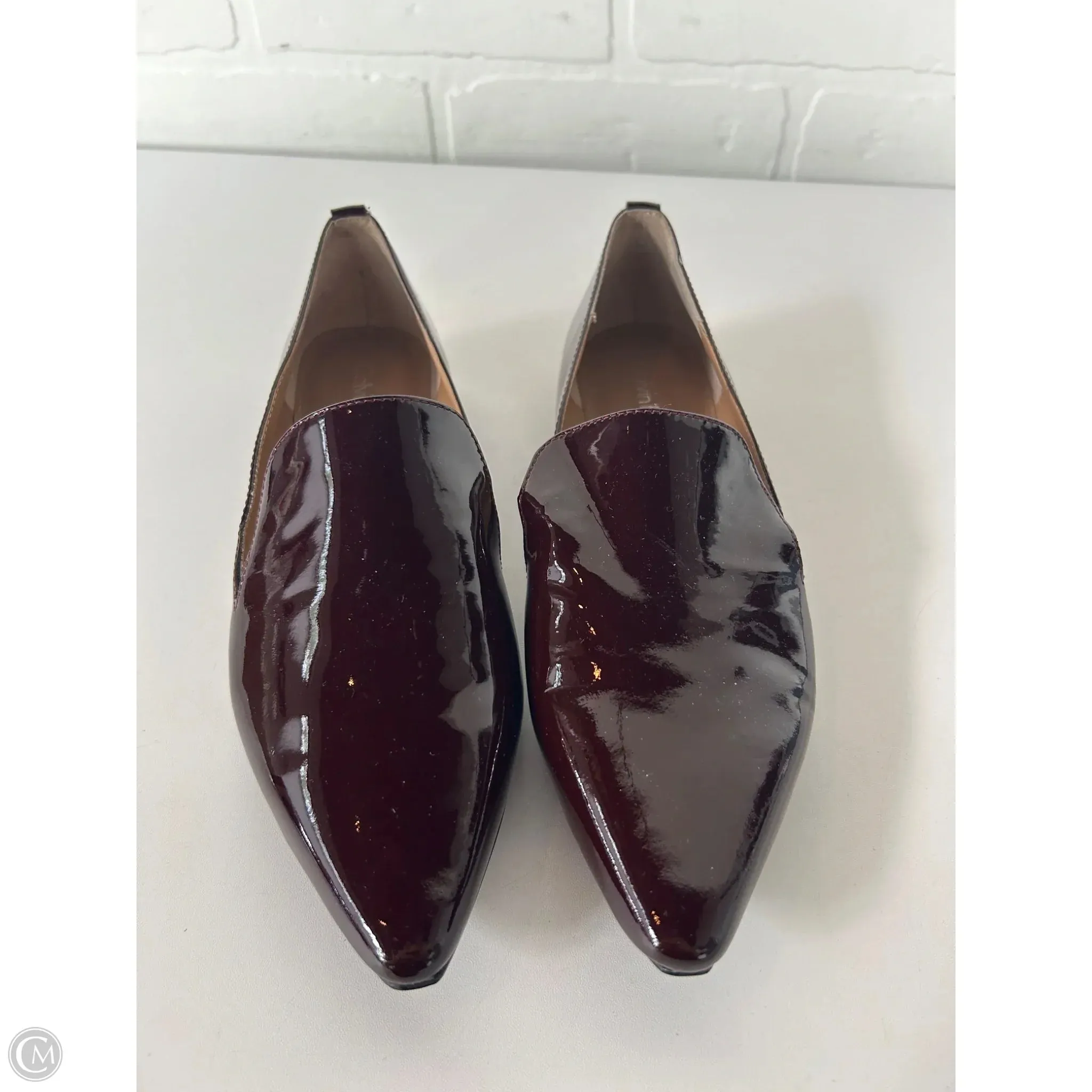 Shoes Flats By Calvin Klein In Maroon, Size: 6